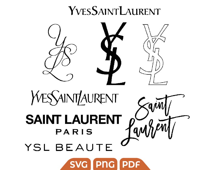 Saint Laurent Design svg, Fashion Brands Logo svg - Svg Files For Crafts