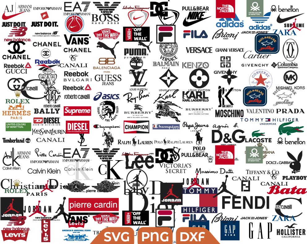Fashion Brand svg Bundle, Luxury Brands svg - Svg Files For Crafts