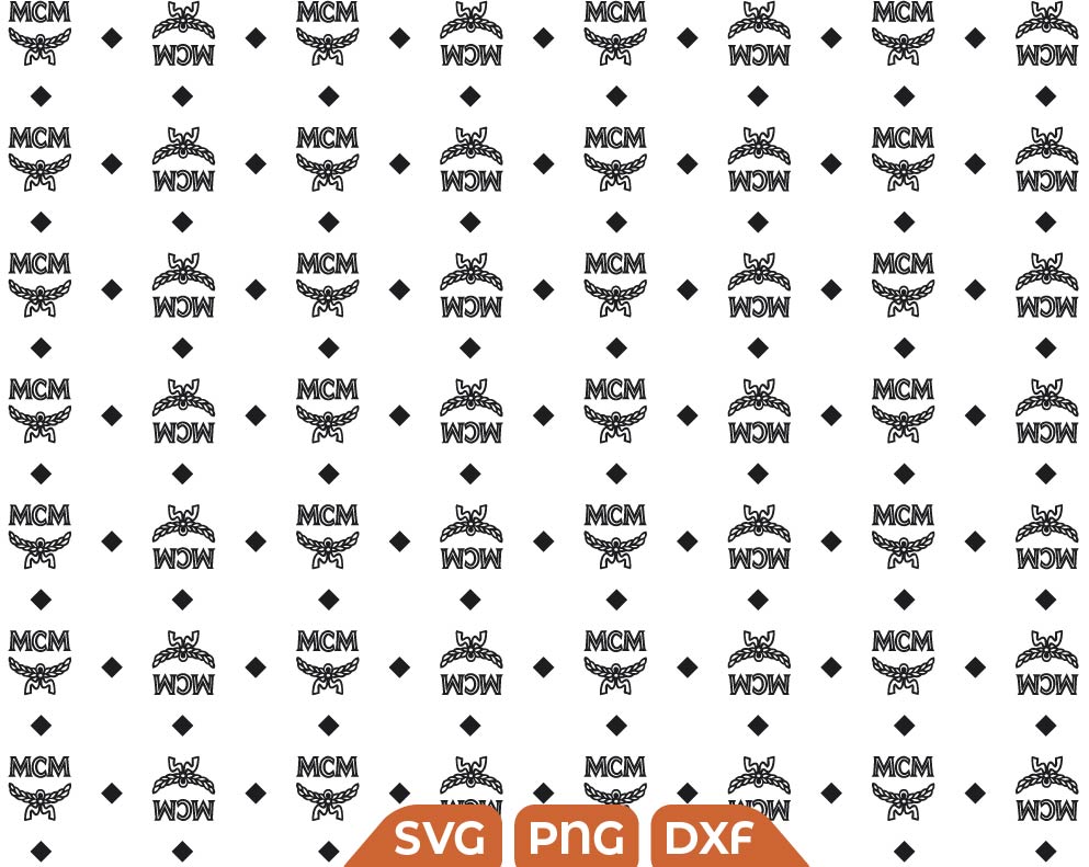 MCM Pattern svg, MCM Fashion Brand svg - Svg Files For Crafts
