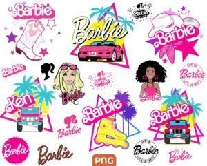 Bundle Barbie Roller Png, Barbie Cowgirl Png