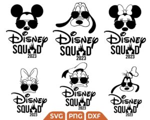 Bundle Mickey Friends Squad Svg Png