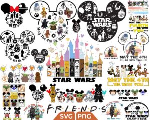 Bundle Mickey May The 4th Be With You Svg Png