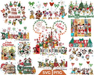 Bundle Mickey Merry Christmas Friends Svg Png Design