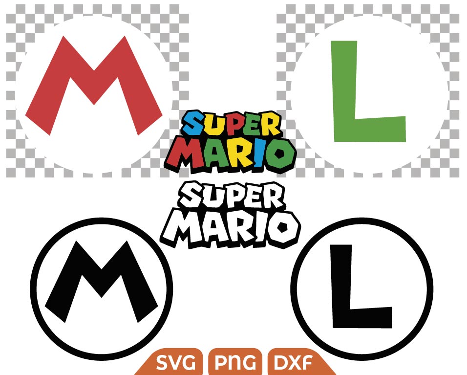 Logo Super Mario Bros Svg Png - Svg Files For Crafts