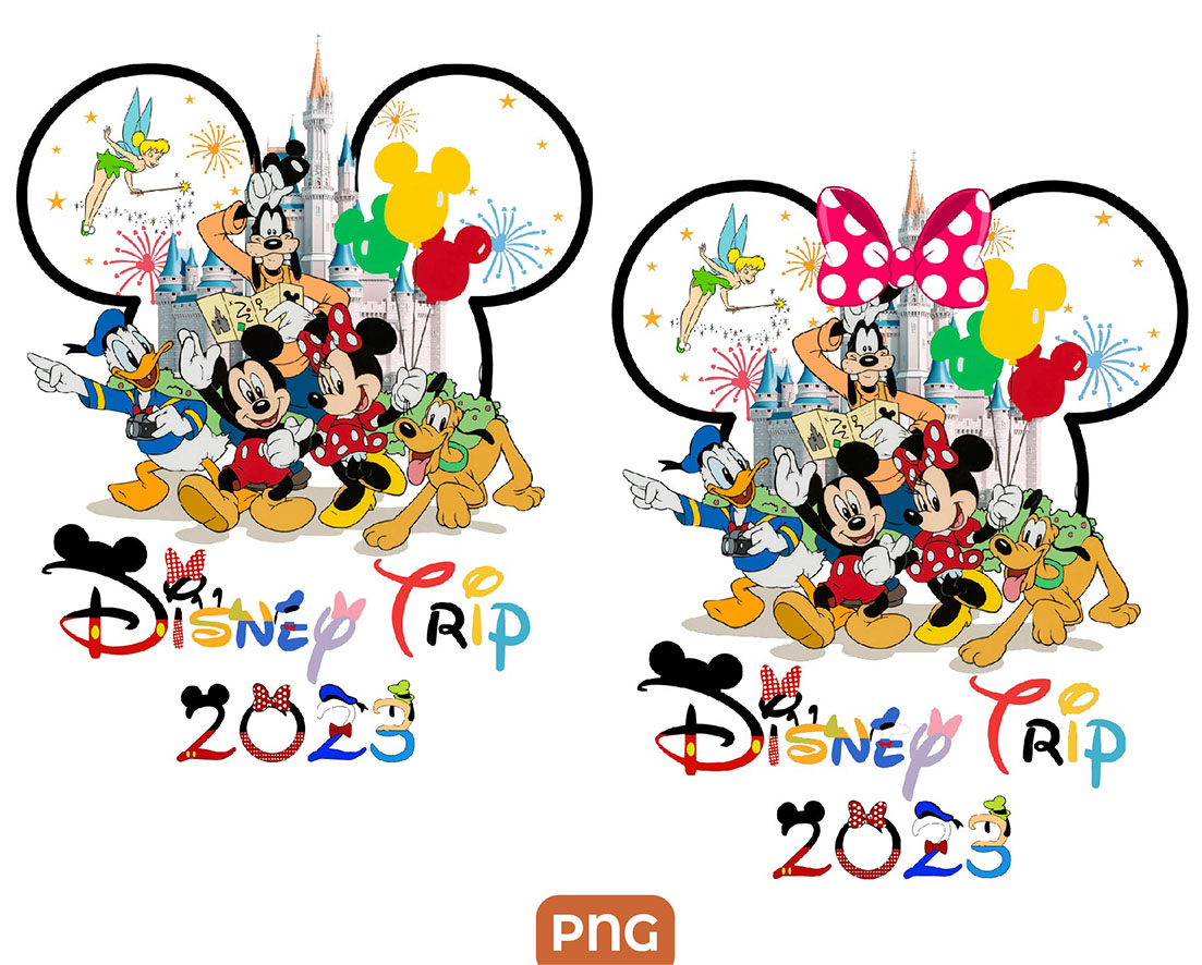Mouse Custom Name Family Trip Png, Magical Kingdom Png - Svg Files For ...