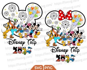 Design Mickey Friends Family Trip Svg, Minnie Vacation Png