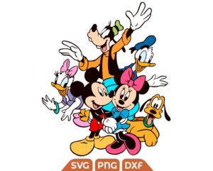 Happy Family Mickey Svg, Mouse Best Friends Svg Png