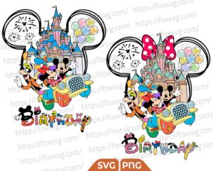 Magical Kingdom Birthday Svg, Mickey Birthday Family Trip Svg
