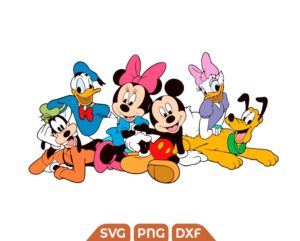 Mickey Magical Kingdom Svg, Disney Mouse Friends Svg Png