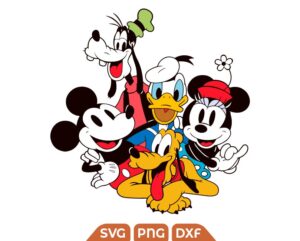 Vintage Mickey Family Trip Svg, Mouse Best Friends Squad Svg